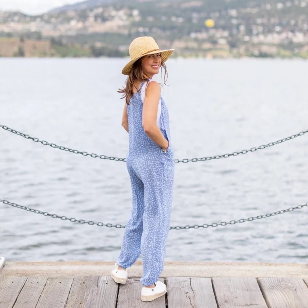 Smash + Tess | Jillian Harris Blue Floral Jillyalls Size S - Picture 2 of 16